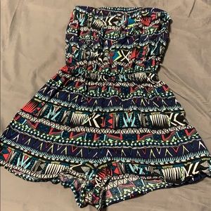 Multi colored romper